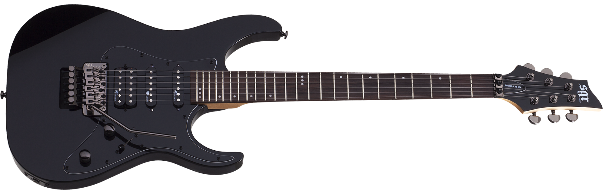 Guitarra Schecter Banshee-6 FR SGR Gloss Black #3856 | Musitech