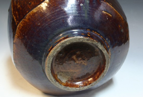 古美術青華堂｜H230 李朝・飴釉面取壺（韓国李朝時代）