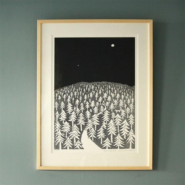 数量限定】HOUSE IN THE FOREST アートポスター 2026 A2 / フレーム