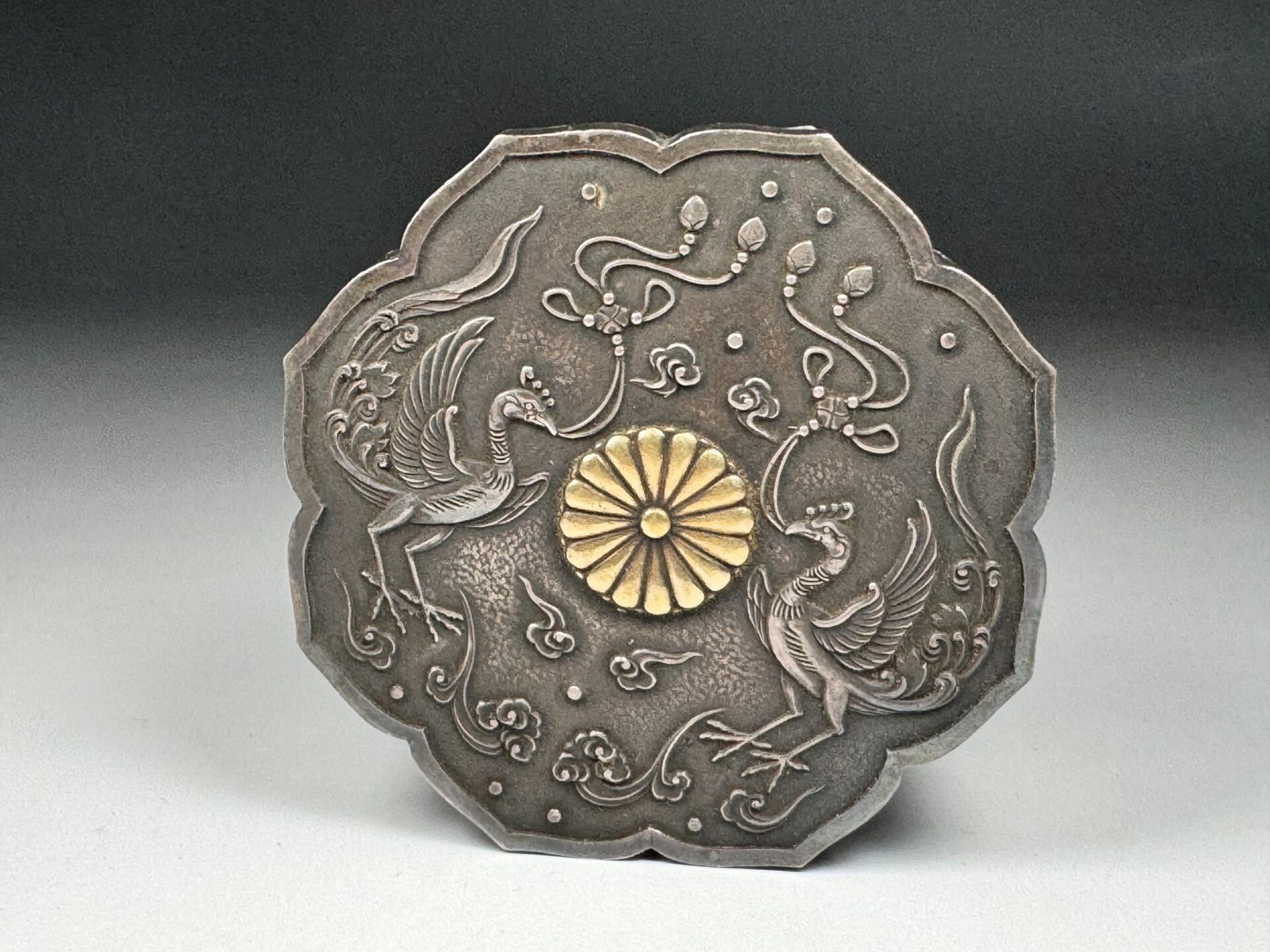 桂宮宣仁親王（桂宮家） 御下賜品 銀製ボンボニエールC 東Y7-1105☆1F