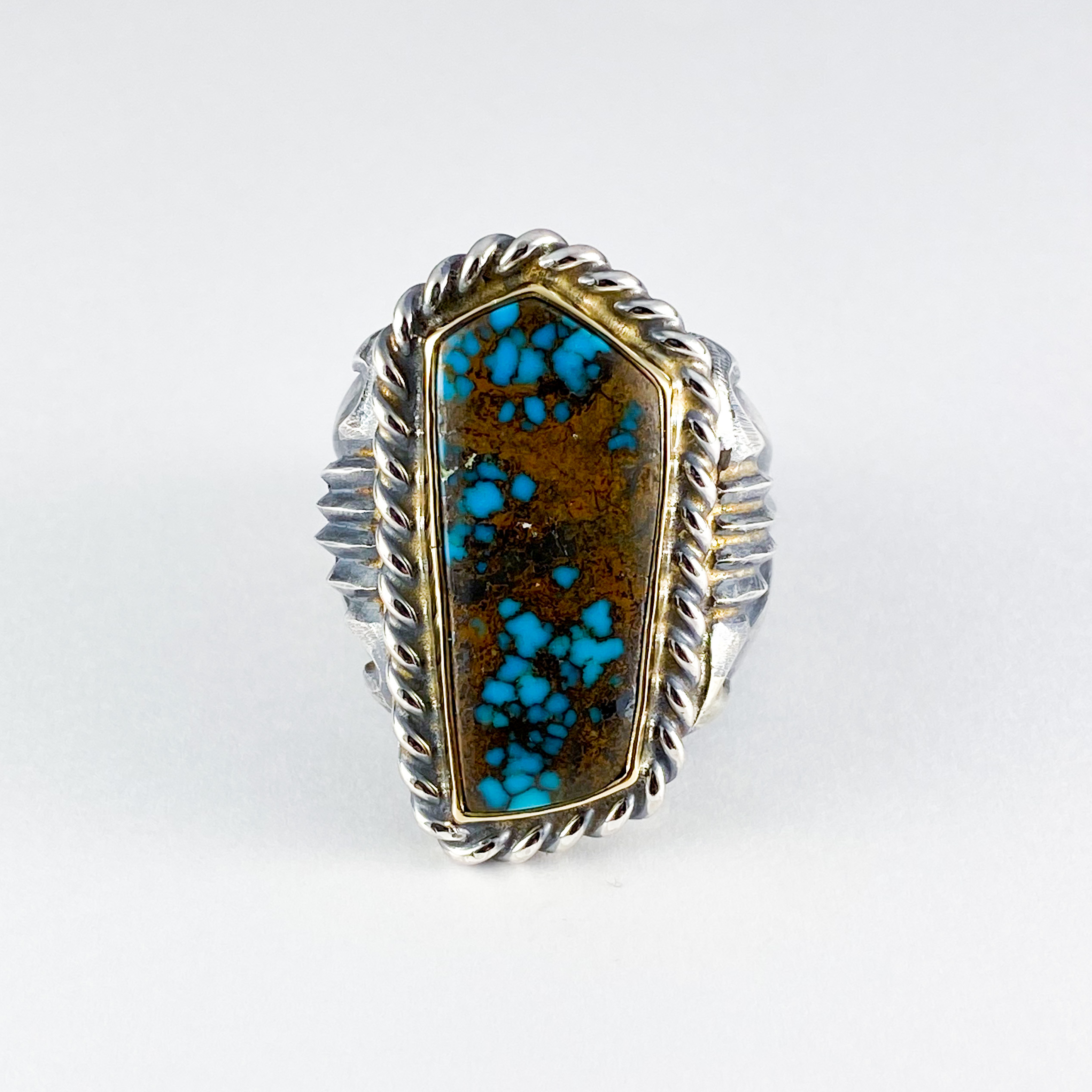 専用です。希少☆CARTIER☆タートル 亀ヘキサゴン750刻印ターコイズ