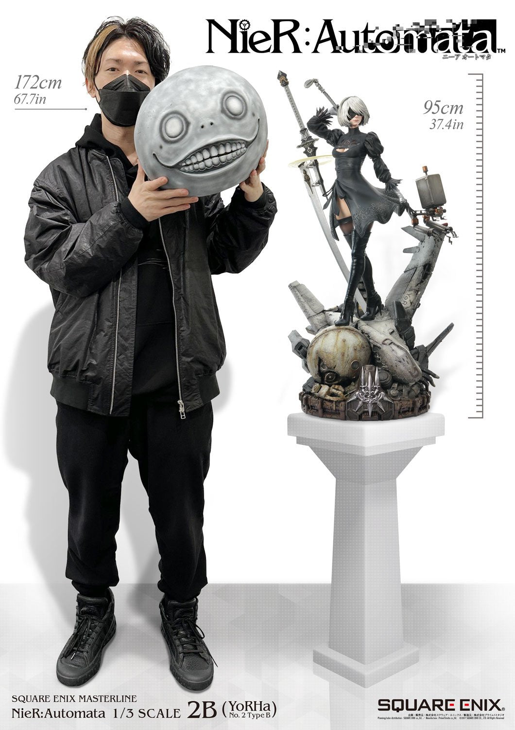 NieR:Automata - 2B (YoRHa No. 2 Type B) 1/3 Scale Statue - Spec