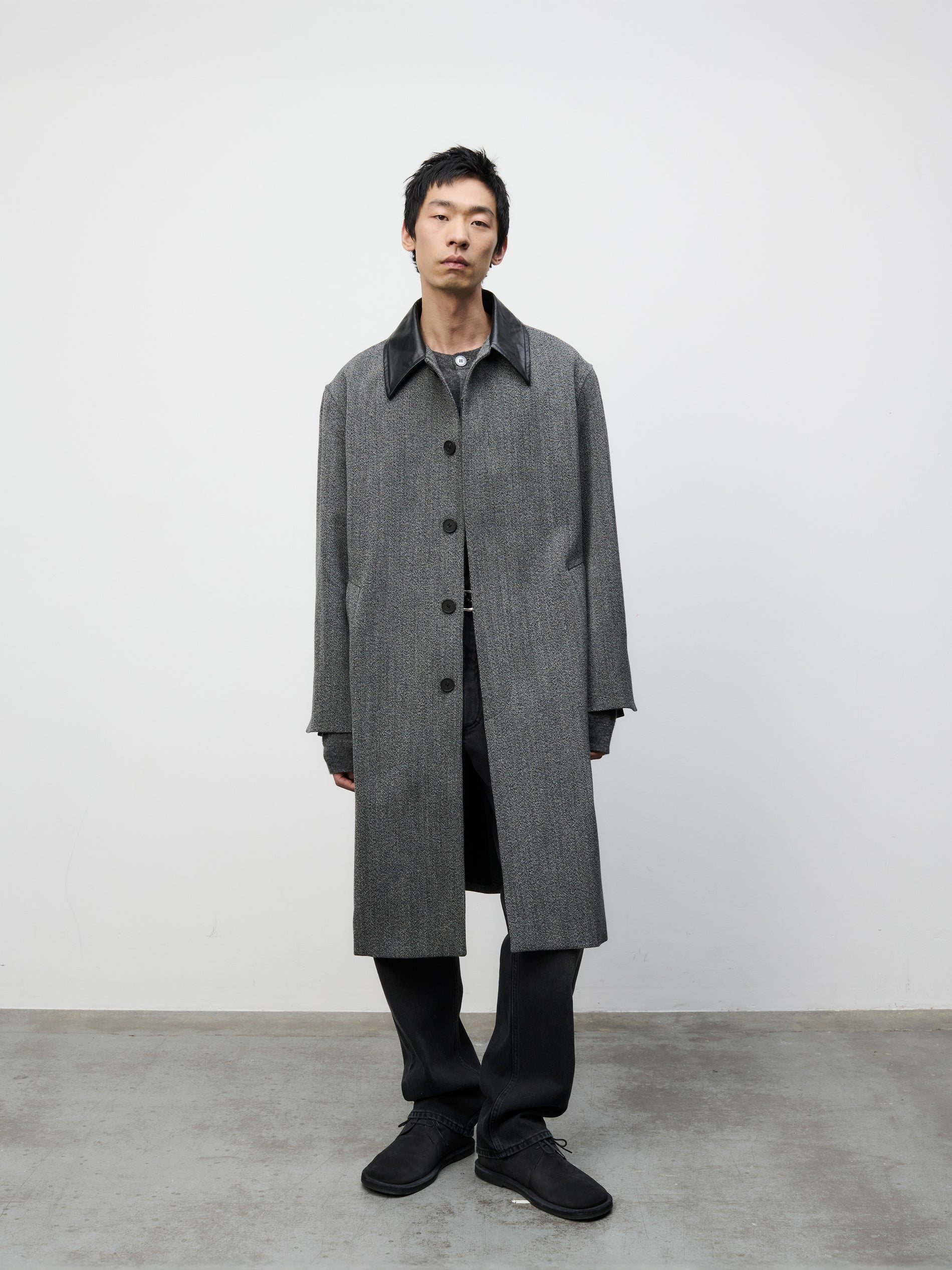 Bryn Coat in Black / White – Studio Nicholson