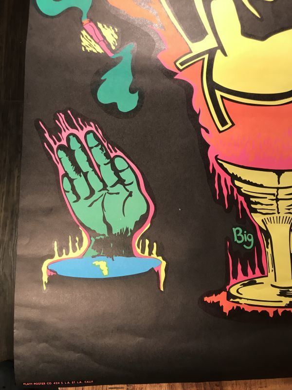 Zig Zag Man Big Brother Black Light Poster ジグザグ ビンテージ