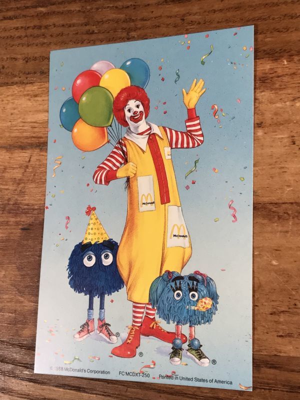 McDonald's “Ronald & Fry Kids” Postcard マクドナルド ビンテージ