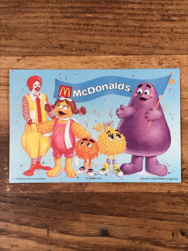 レア！ 76年 マクドナルドランド キャラクター ポスター グリマス