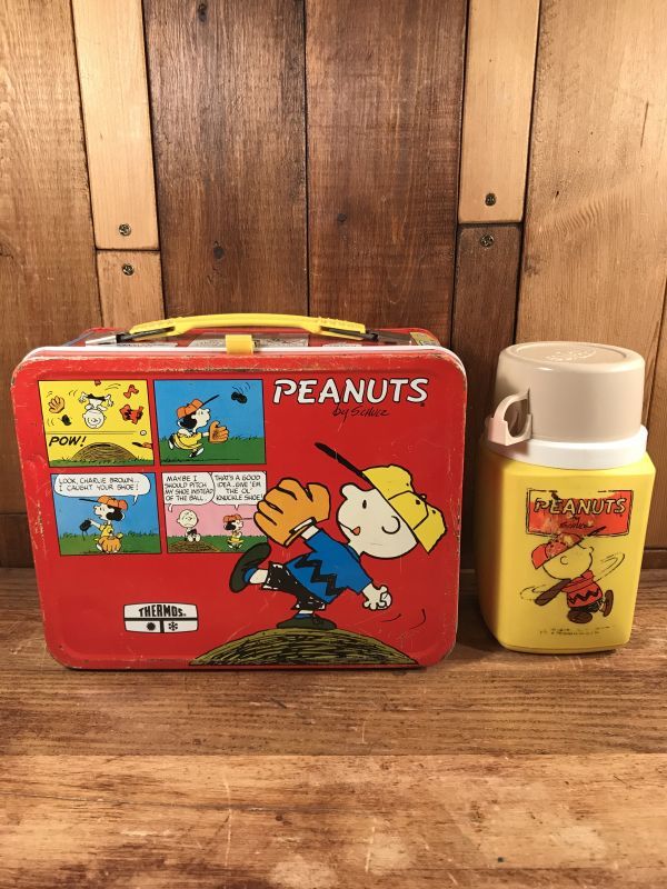 Thermos Peanuts Snoopy Metal Lunch Box スヌーピー ビンテージ