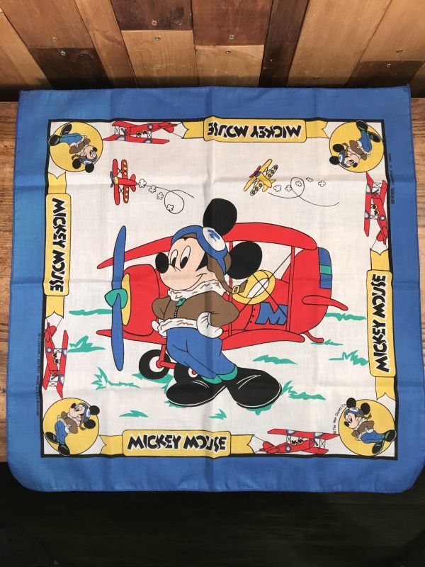 Disney Mickey Mouse “Aircraft Pilot” Bandana ミッキーマウス