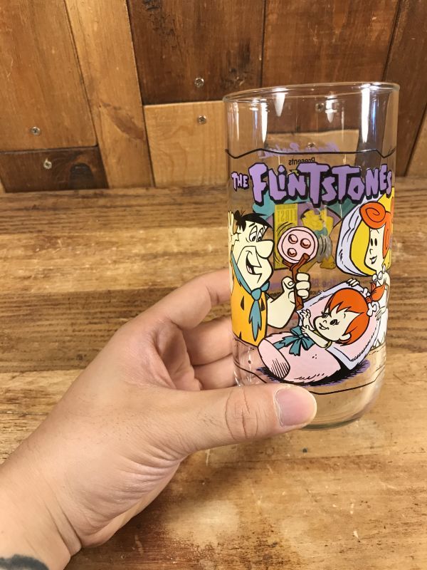 The Flintstones The First 30 Years “The Blessed Event” Glass