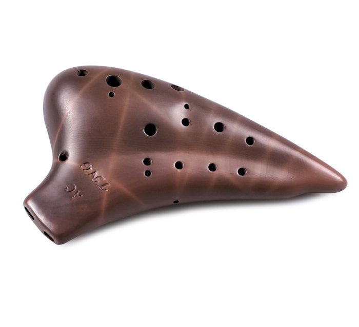 Purple Clay Tenor C Major Double Ocarina – STL Ocarina