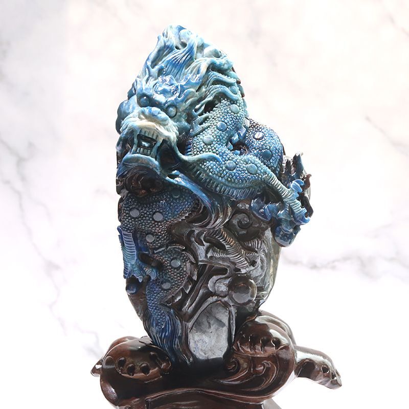 超レア スギライト 石 半透明 手彫り 神話の生き物 コレクション 超