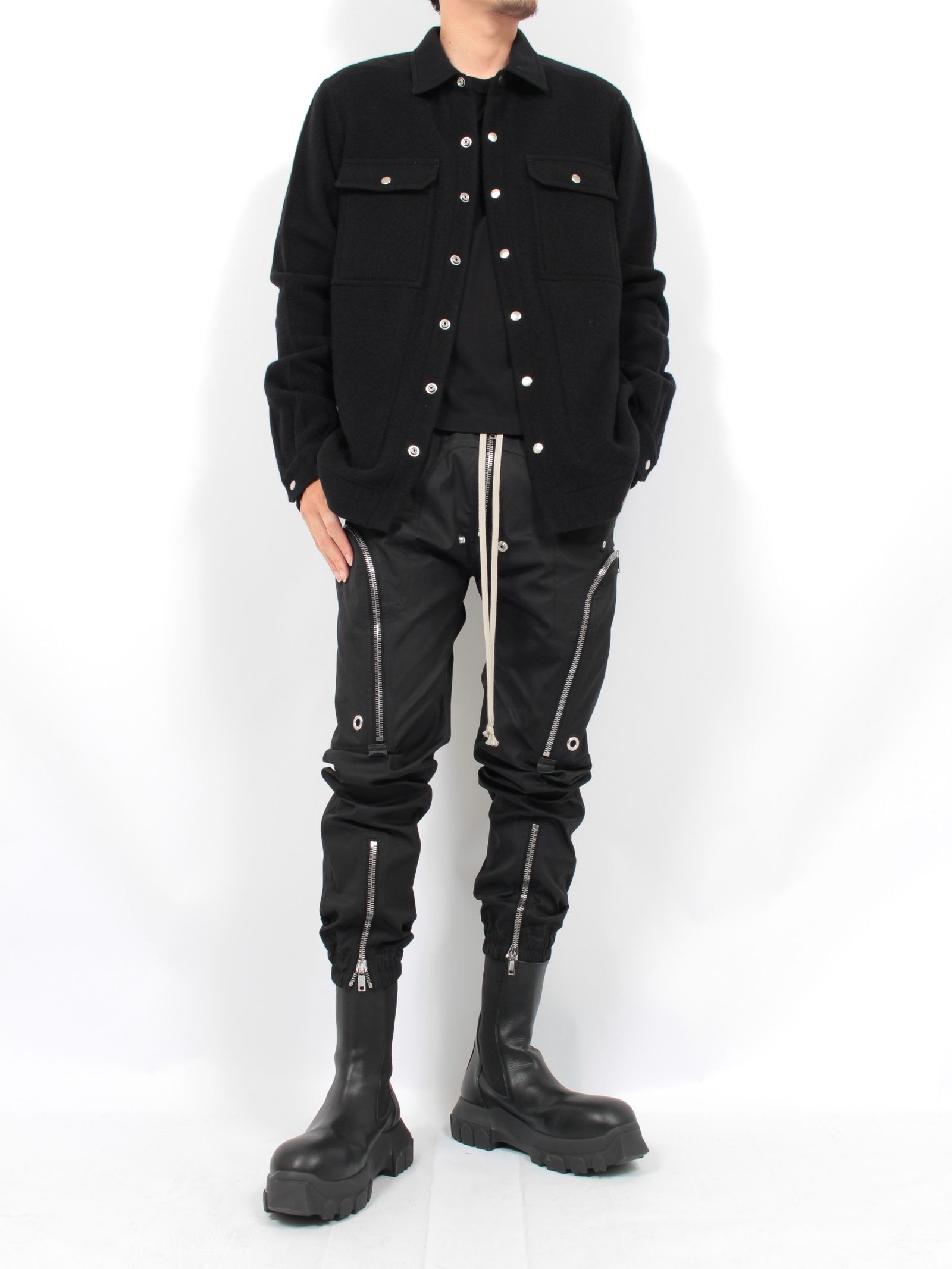 RICK OWENS - 【24AW】アウター シャツ / OUTER SHIRT / ブラック | STORY