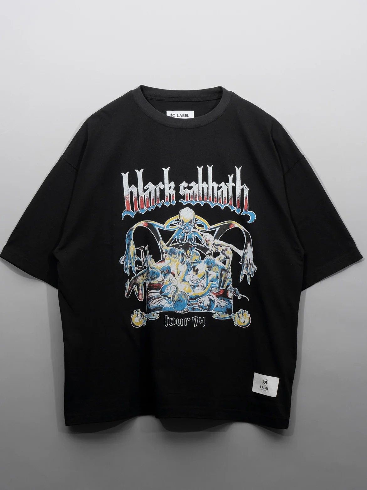 MA LABEL BY MAISON SPECIAL - ブラック サバス オーバーサイズ T