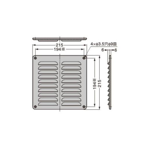 スギカウ / ステンレス鋼製ベンチレーター 1-2222