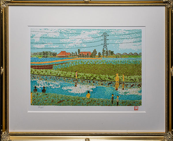 放浪の画家・日本の天才、ゴッホ☆山下 清 画家作 肉筆原画 日本の