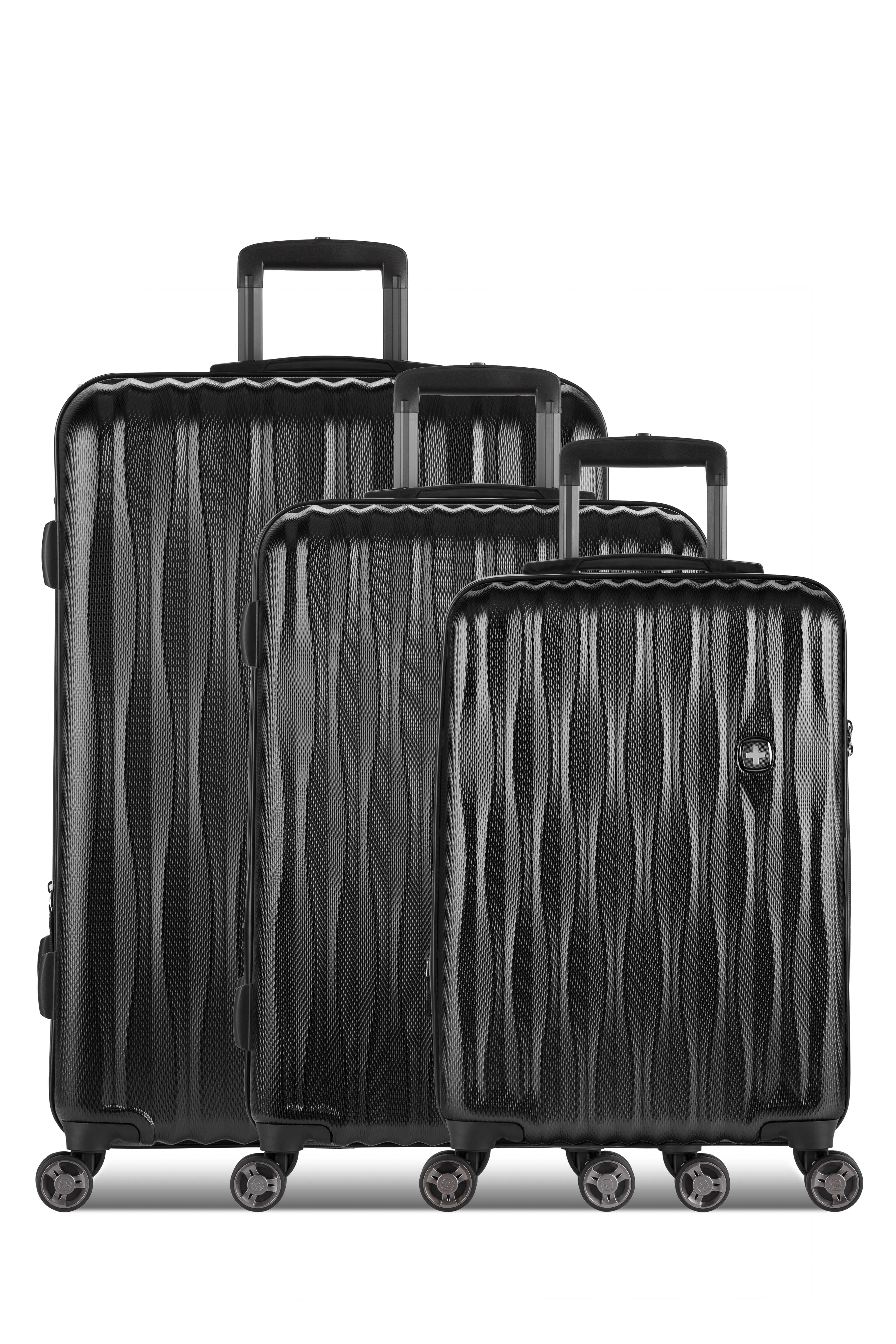SWISSGEAR Energie 3-Piece Spinner Set in Limited Edition Black