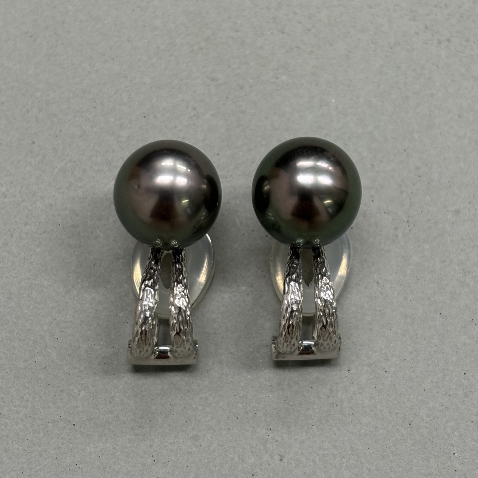 値下げ☆黒蝶真珠、K14WG、ピアス