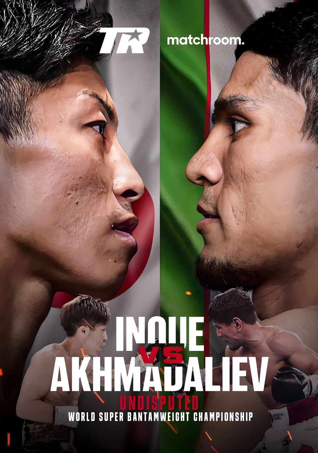 NAOYA INOUE vs Murodjon Akhmadaliev Boxing Fight Poster