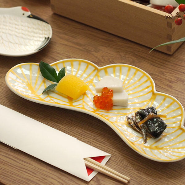 窯元松園 備前焼 金彩窯変皿 共箱 和食器 中皿 金襷 日本料理 レア