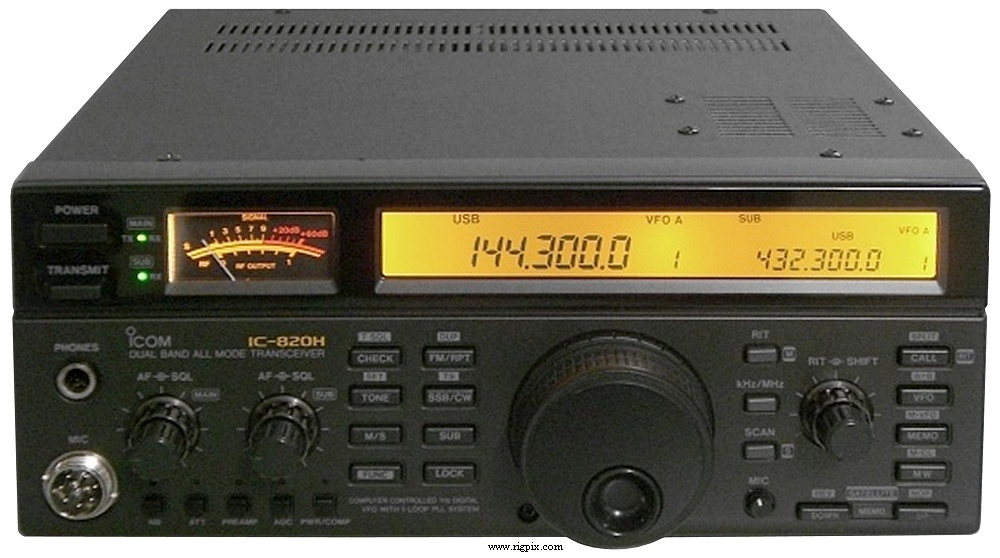 ICOM IC-820 トランシーバー RigPix Database - Icom - IC-820H