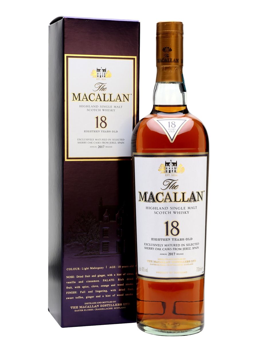 Macallan 18 Sherry 2017 - Whiskay - Rare & Exclusive Whiskies