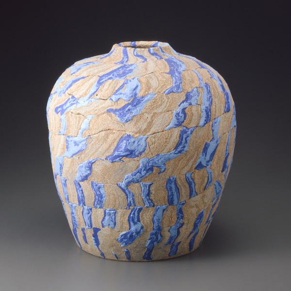 人間国宝 松井康成 花入れ 花瓶 フラワーベース 花入・壷 – アート飛田