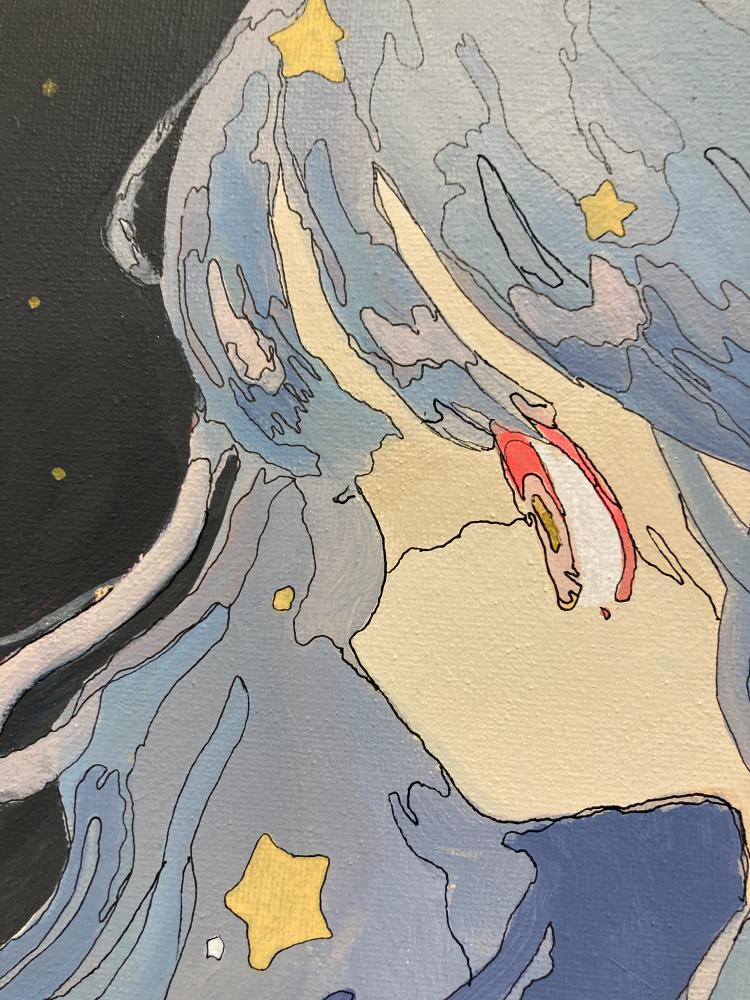 星降る夜☆絵画原画 ゴッホ「星降る夜」（オルセー美術館展その4） |