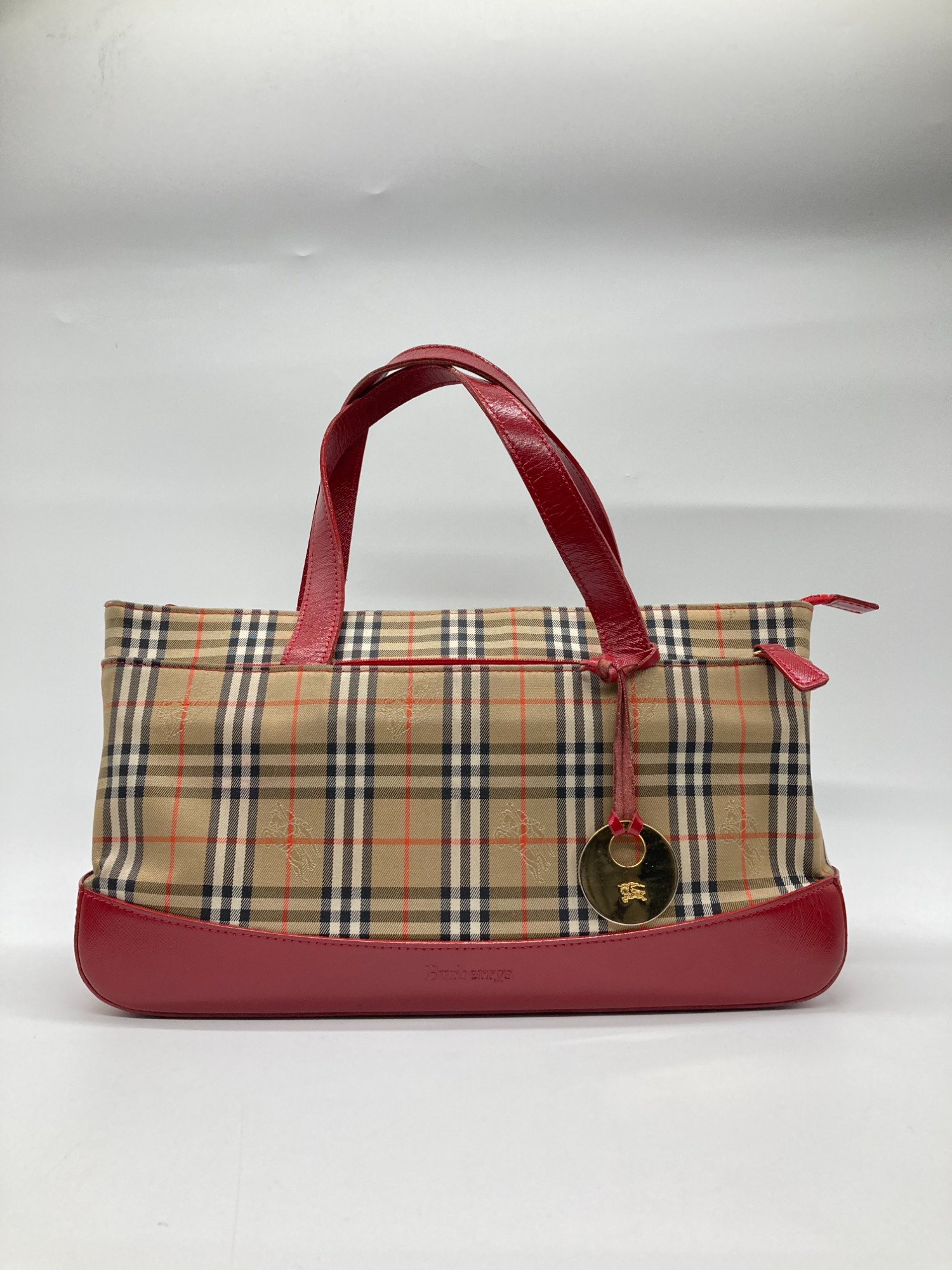 Burberrys バーバリー ヴィンテージガーメントバッグ ノバチェック 鍵