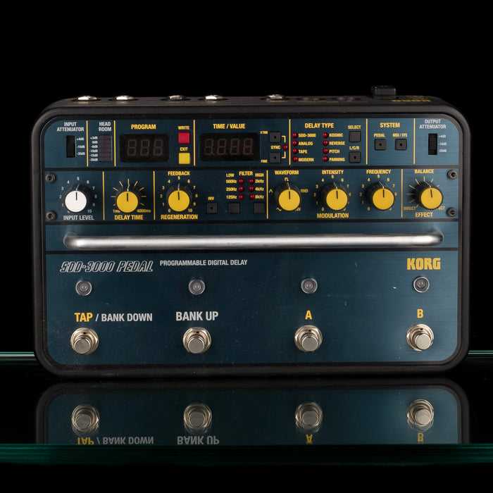 Used Korg SDD-3000 Programmable Digital Delay Pedal with Box