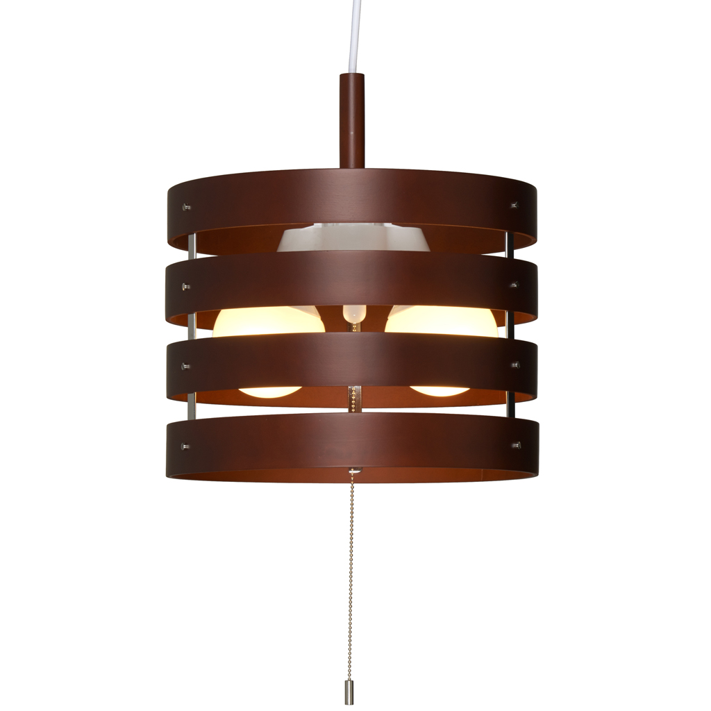 木製リングペンダントライト（電球別売・100W×2灯）｜YAZAWA CORPORATION