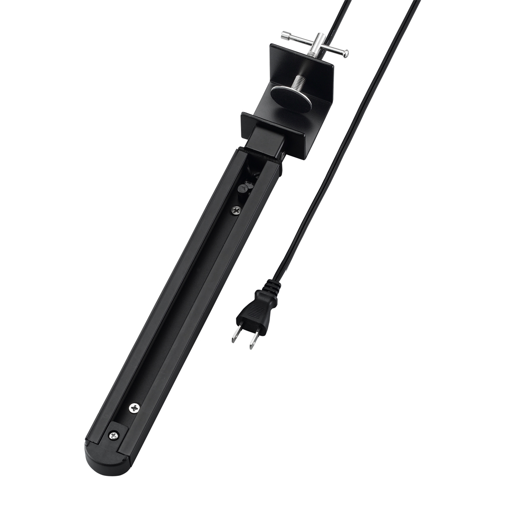 展示バー ダクトレールタイプ 250mm黒｜YAZAWA CORPORATION