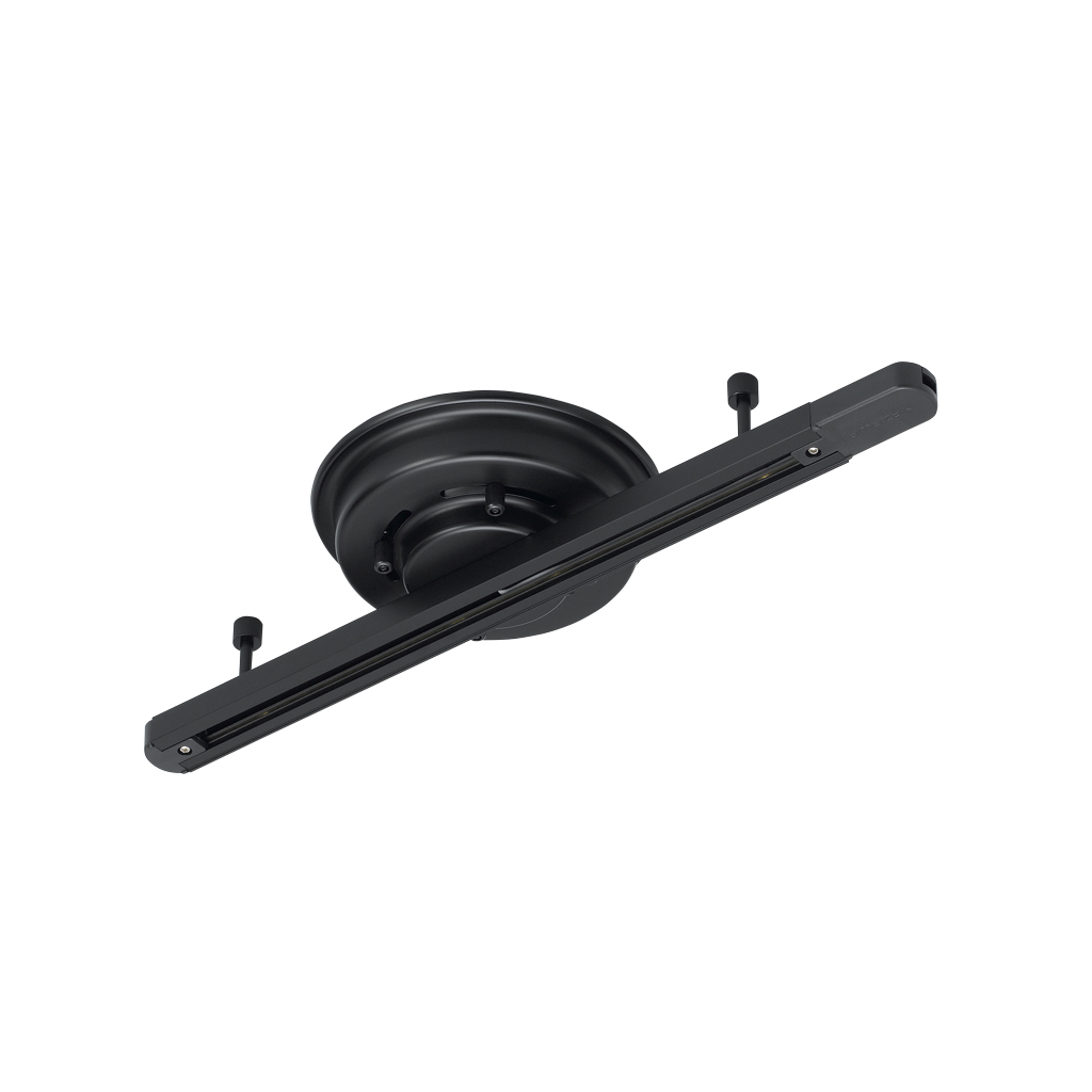 薄型シーリング直付けダクトレール500mm 黒｜YAZAWA CORPORATION