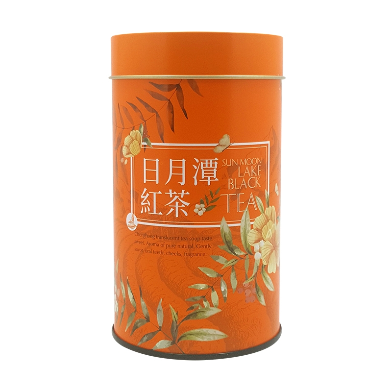 茶山趣日月潭紅茶鐵罐/四兩/橘色- 鹿鹿茶香茶與咖啡包裝材料專門店
