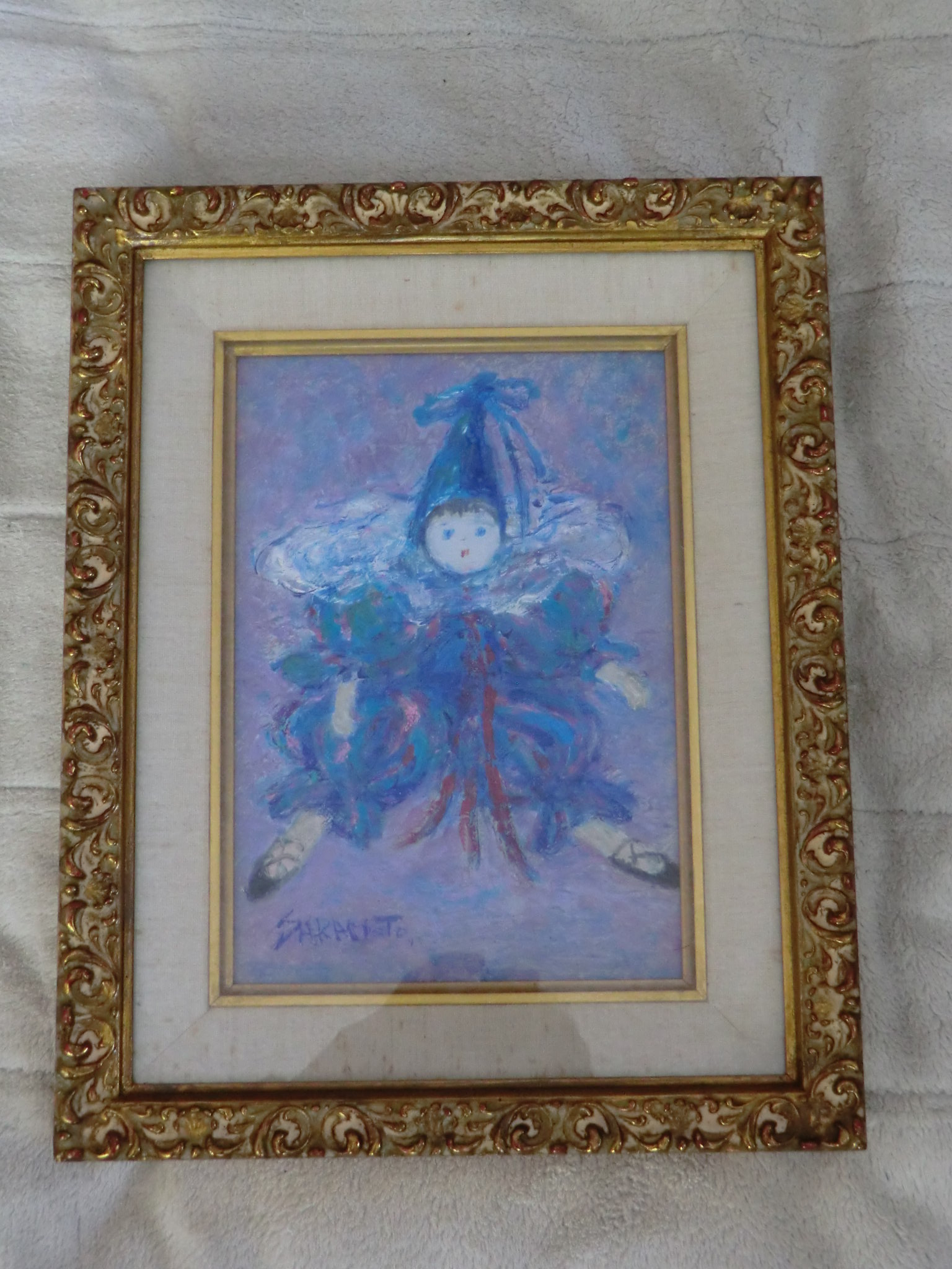 坂本玲子 「ピエロ」 油彩画 | 八事商事 | 絵画レンタル | 愛知県を