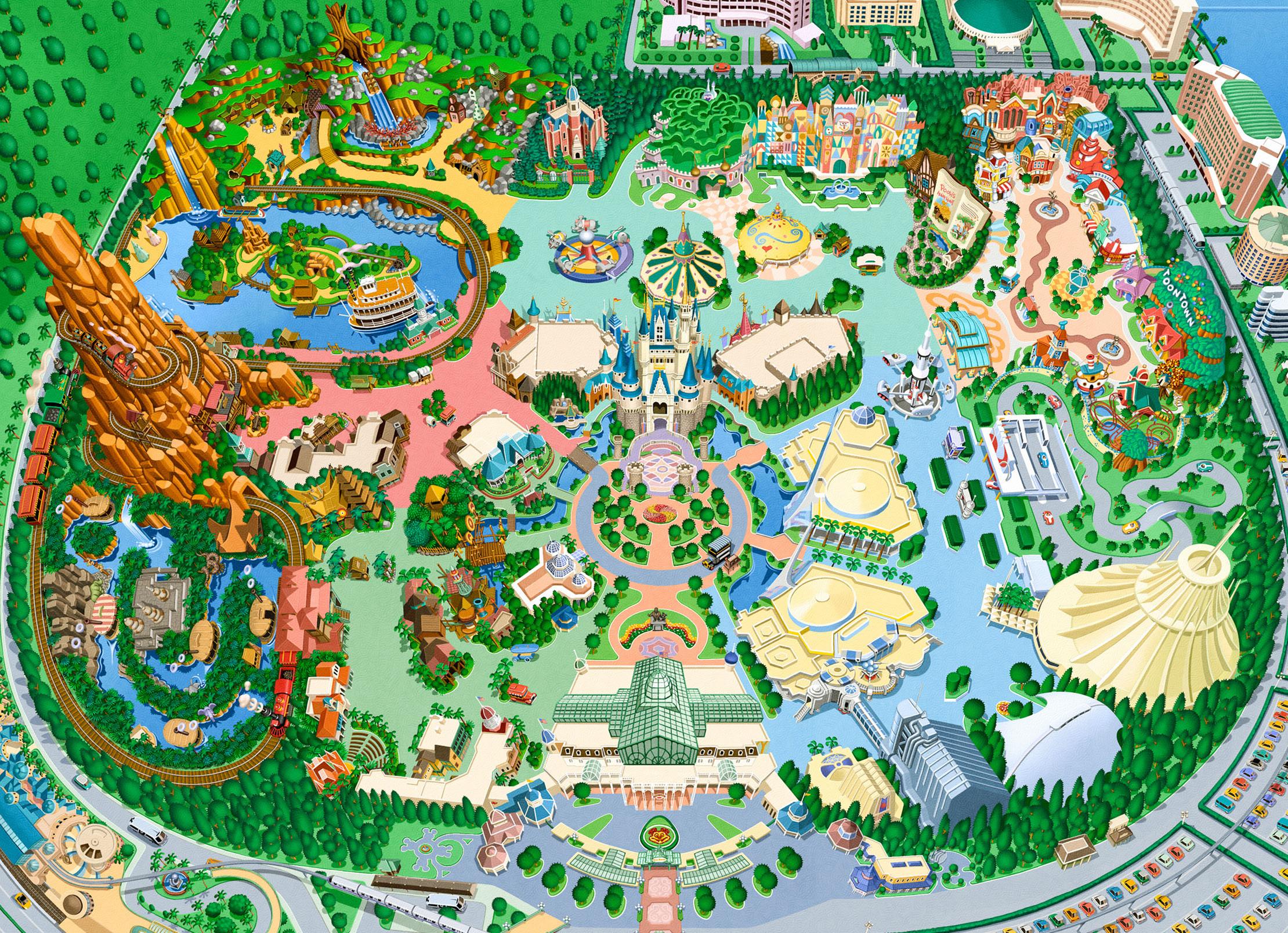 ディズニーランド 便利マップ