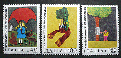 2721 外国切手 イタリア 1976~79年分 風景シリーズ 美術 4種 2721 外国