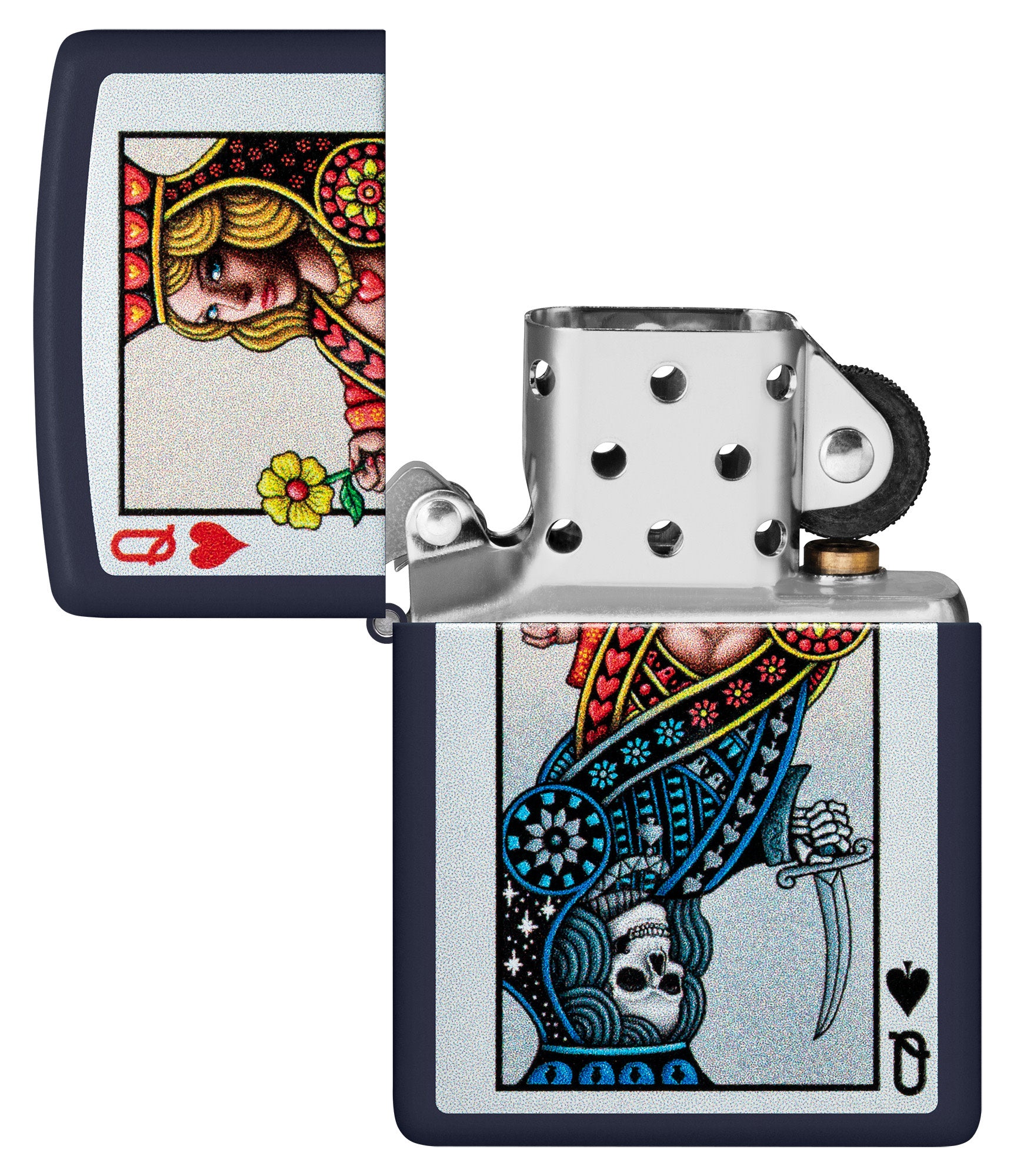 Zippo Queen Design Navy Matte Windproof Lighter – Zippo USA