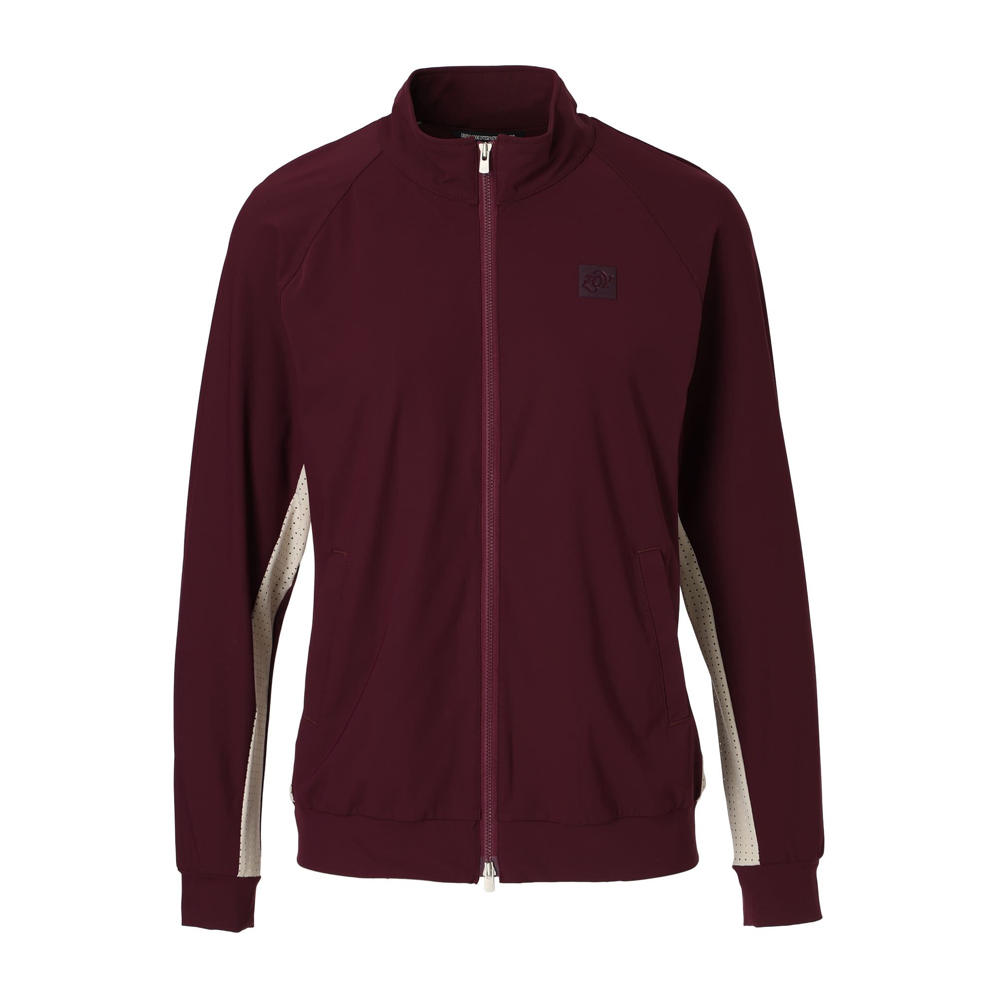 WOMEN センシティブストレッチジャージー ブルゾン ワイン