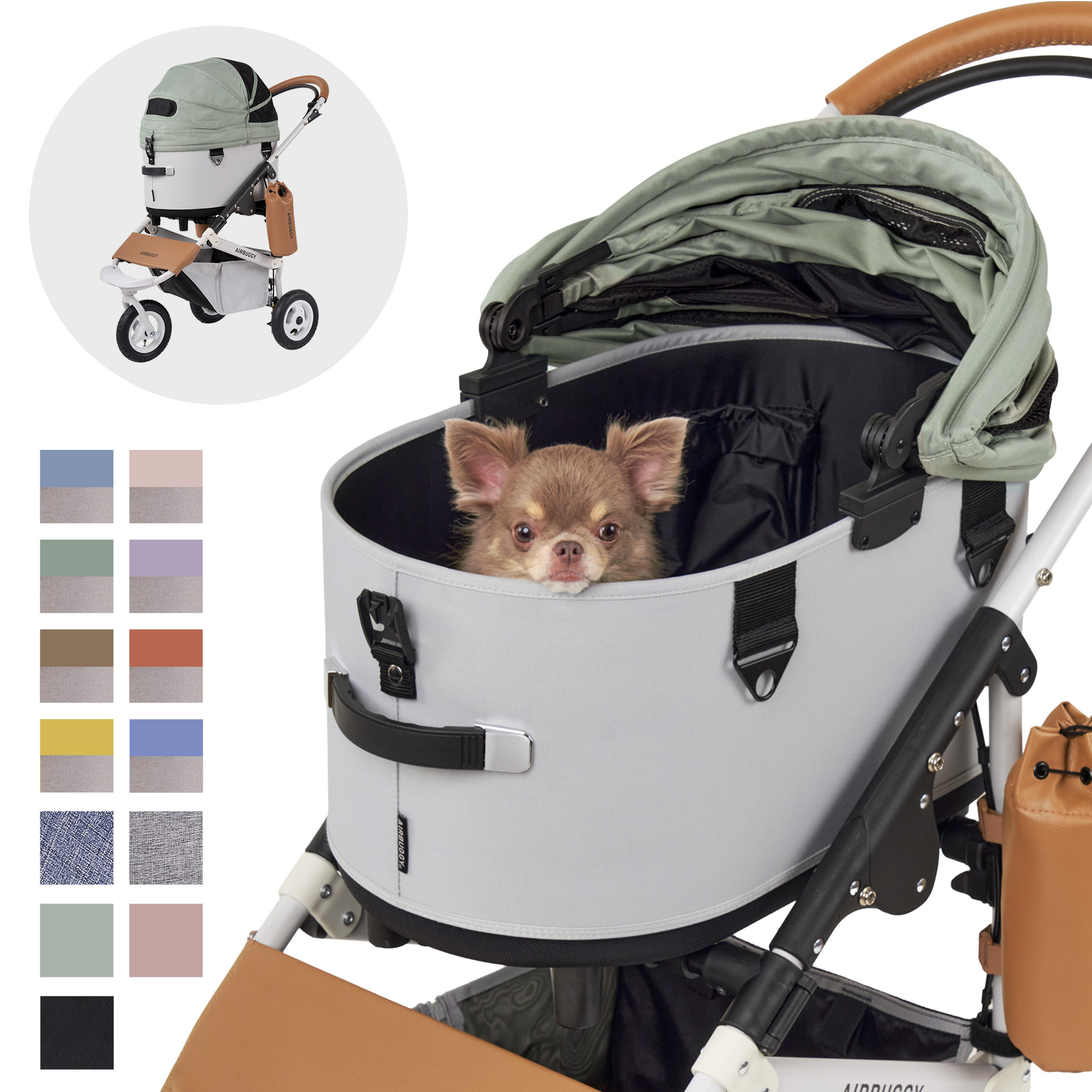 エアバギーキャリッジルーフセット大型犬用ペットキャリー