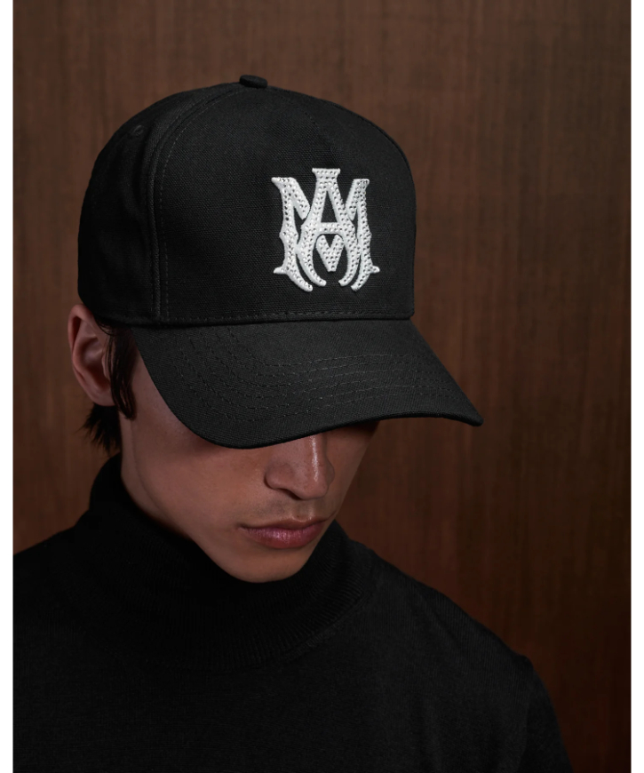 AMIRI ストーン付きブラックキャップ