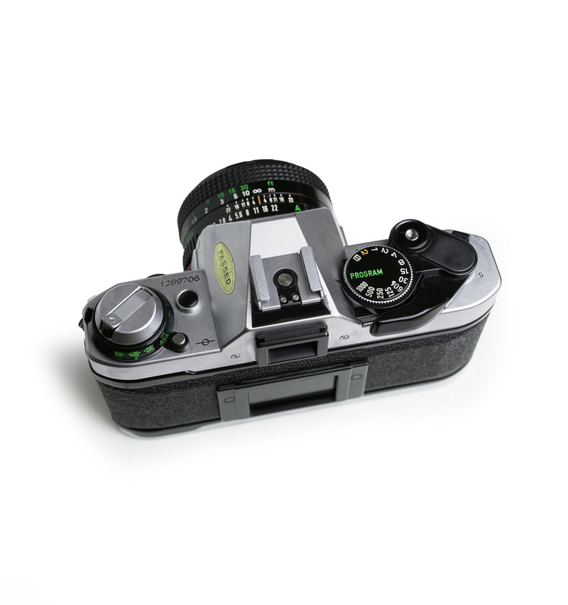 Canon AE-1 Program 35mm SLR Film Camera Set with 50mm & 80-200mm