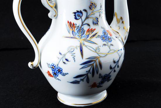 S144-1 オールドマイセン ボタン双剣 朱金オニオン プレート ma S144-1