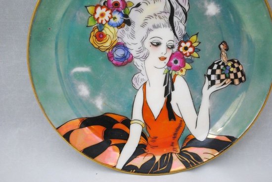 オールド ノリタケ デコレディ ポンパドール プレート 22cm 皿