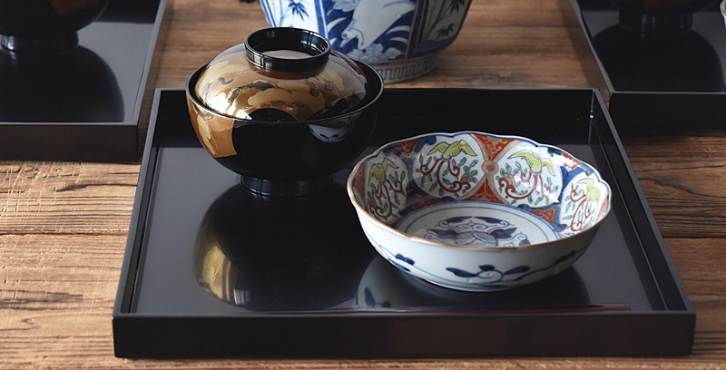 輪島塗 懐石膳 木箱入り10客 輪島塗 懐石膳 木箱入り10客