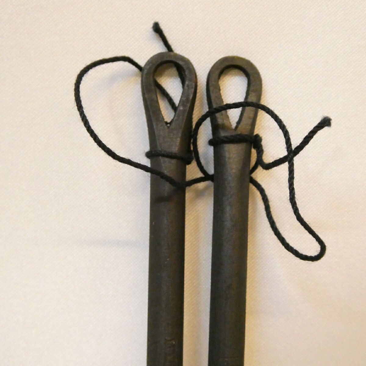風炉用】 五十一代 明珍宗之作 鉄 火箸 在銘 明珍火箸 茶道具【中古 美
