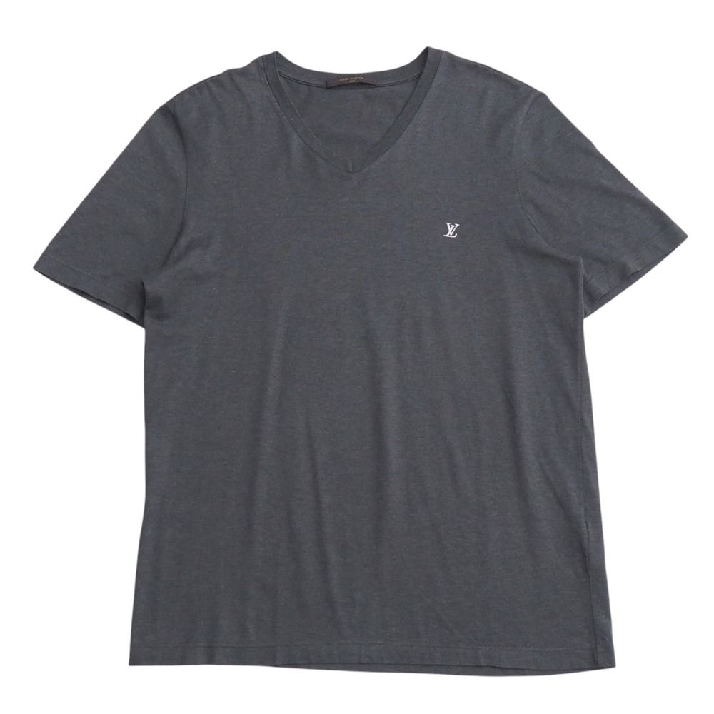 公式 LOUIS VUITTON グレー Vネック Tシャツ XL 中古・古着通販】LOUIS