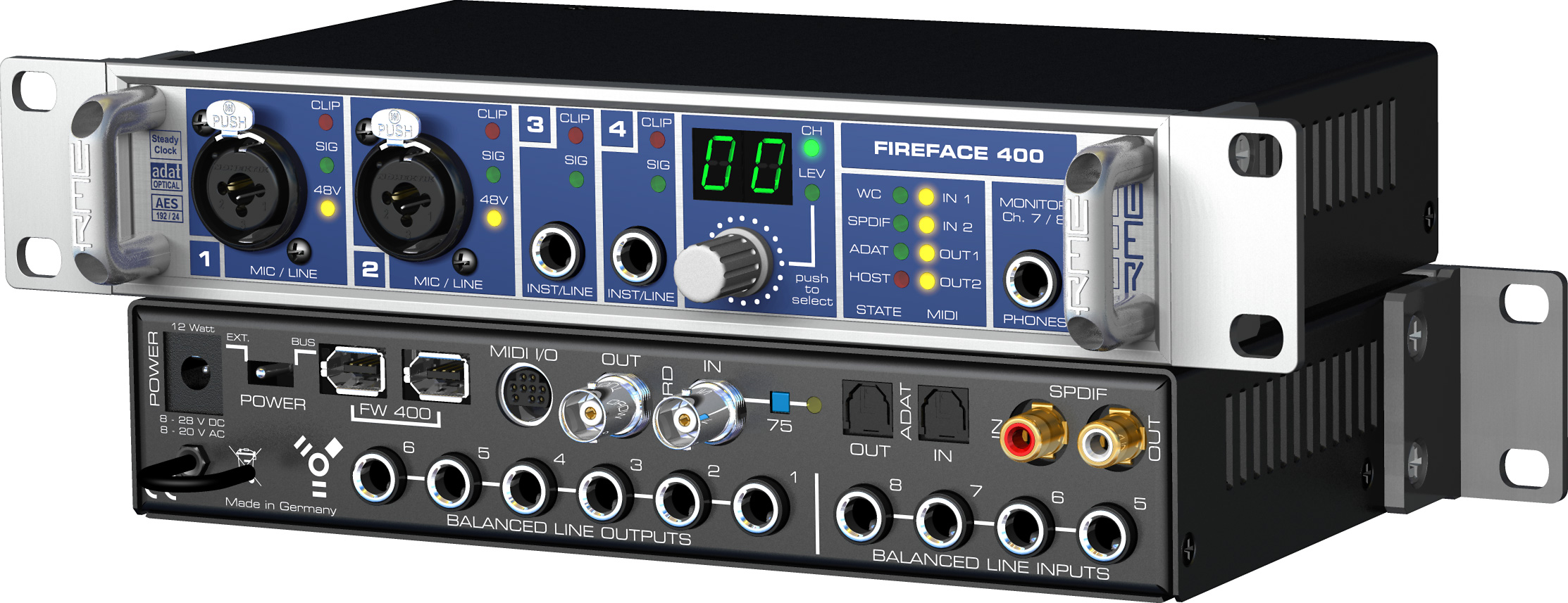 RME Fireface 400FireWirePCIeボード付き