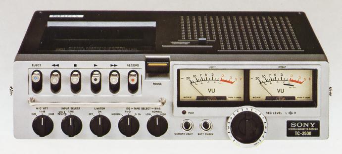 SONY TC-2500 Specifications SONY
