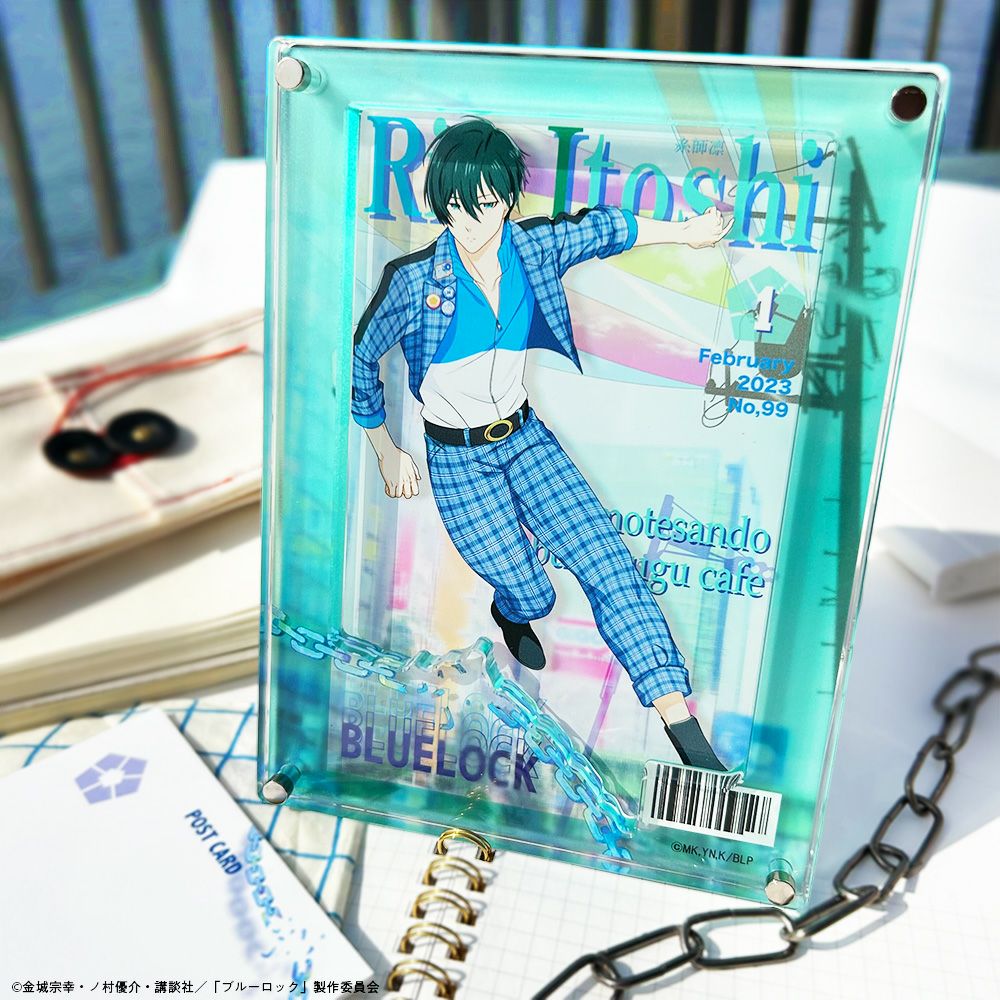 ブルーロック ブルロ 糸師凛 the frame ザッキャラ 缶バッジ ブルー