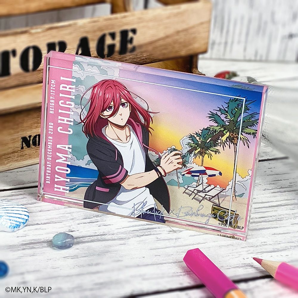 ブルーロック プリンセスカフェ アクリルコースター 我牙丸 吟 ブルー